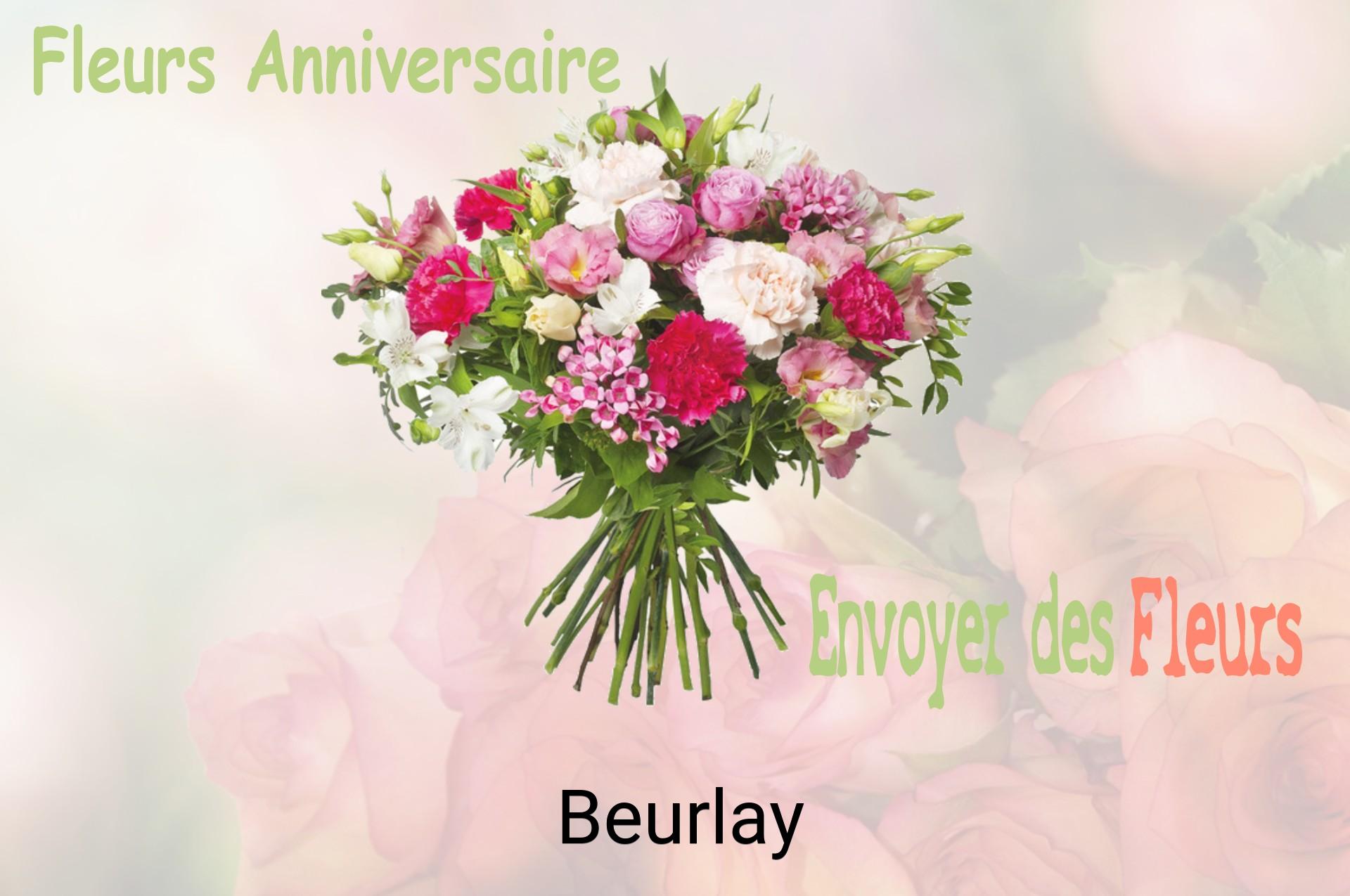 Bouquet de fleurs d’anniversaire livré à Beurlay