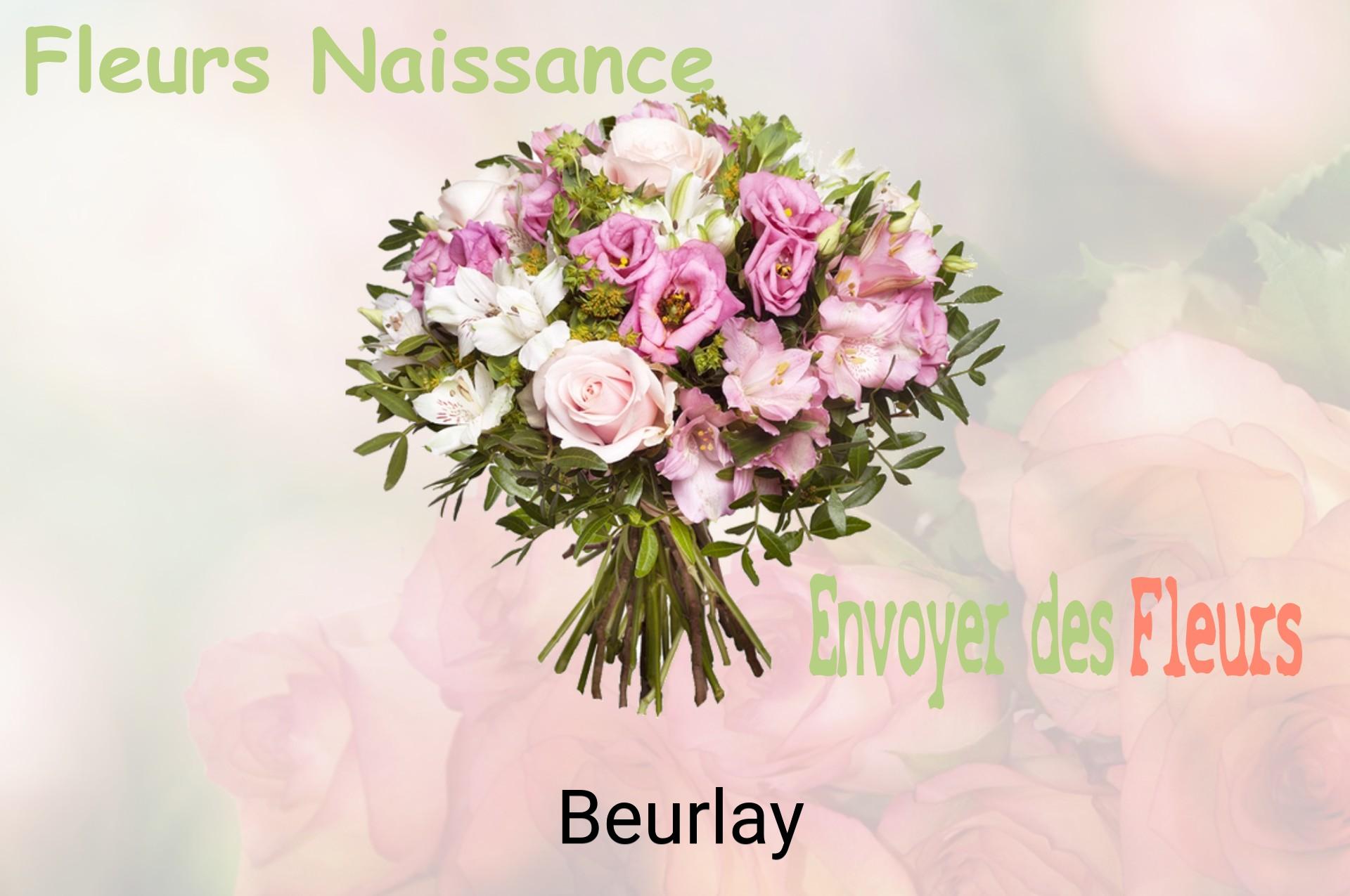 Bouquet de fleurs de naissance livré à Beurlay